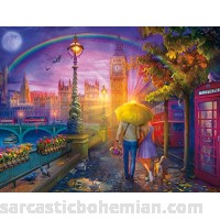 Buffalo Games Cities in Color London Rain 750 Piece Jigsaw Puzzle B07G8RSPDW